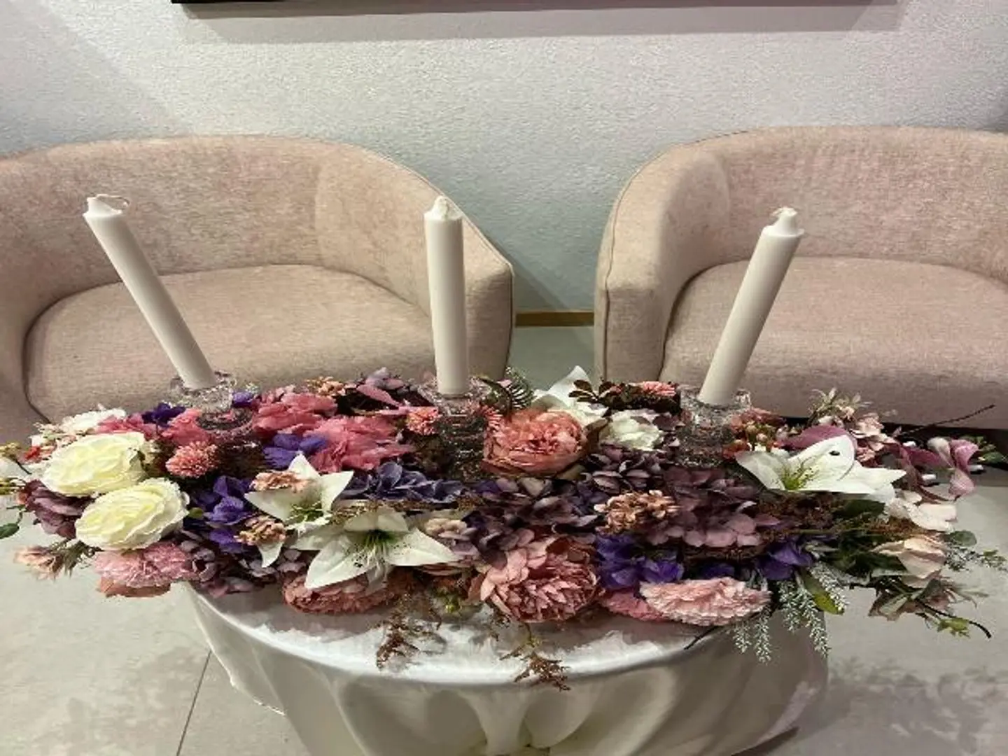 Candle Table Bouquet