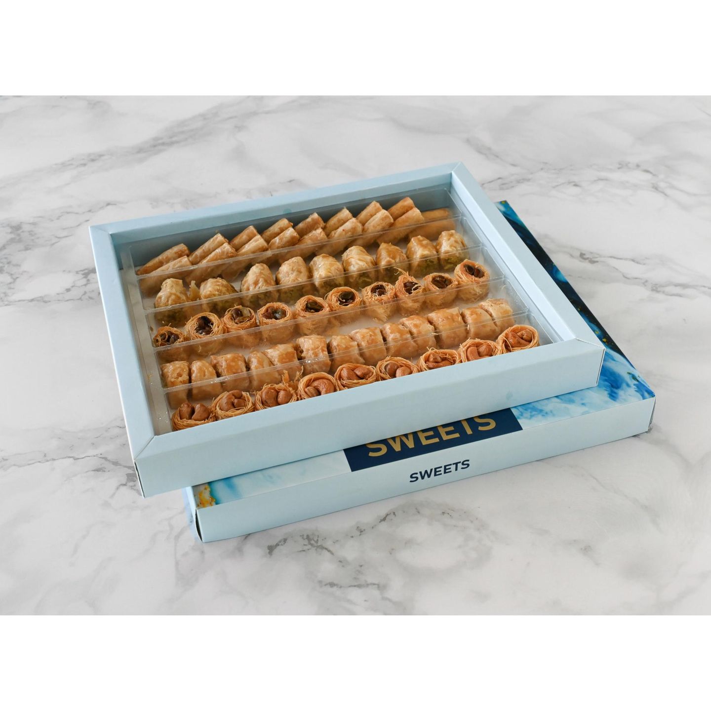 Square Mixed Baklawa Box