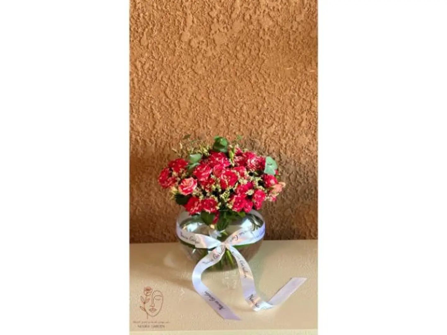 فازة بيبي روز أحمر لمسة رومانسية