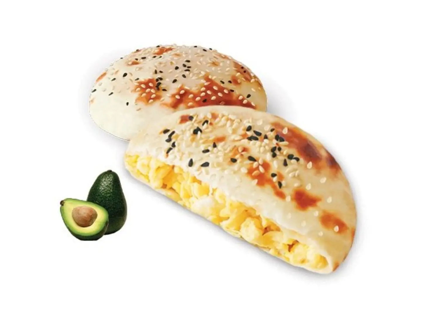 فطيرة البيض المقلي المخفوق بالأفوكادو