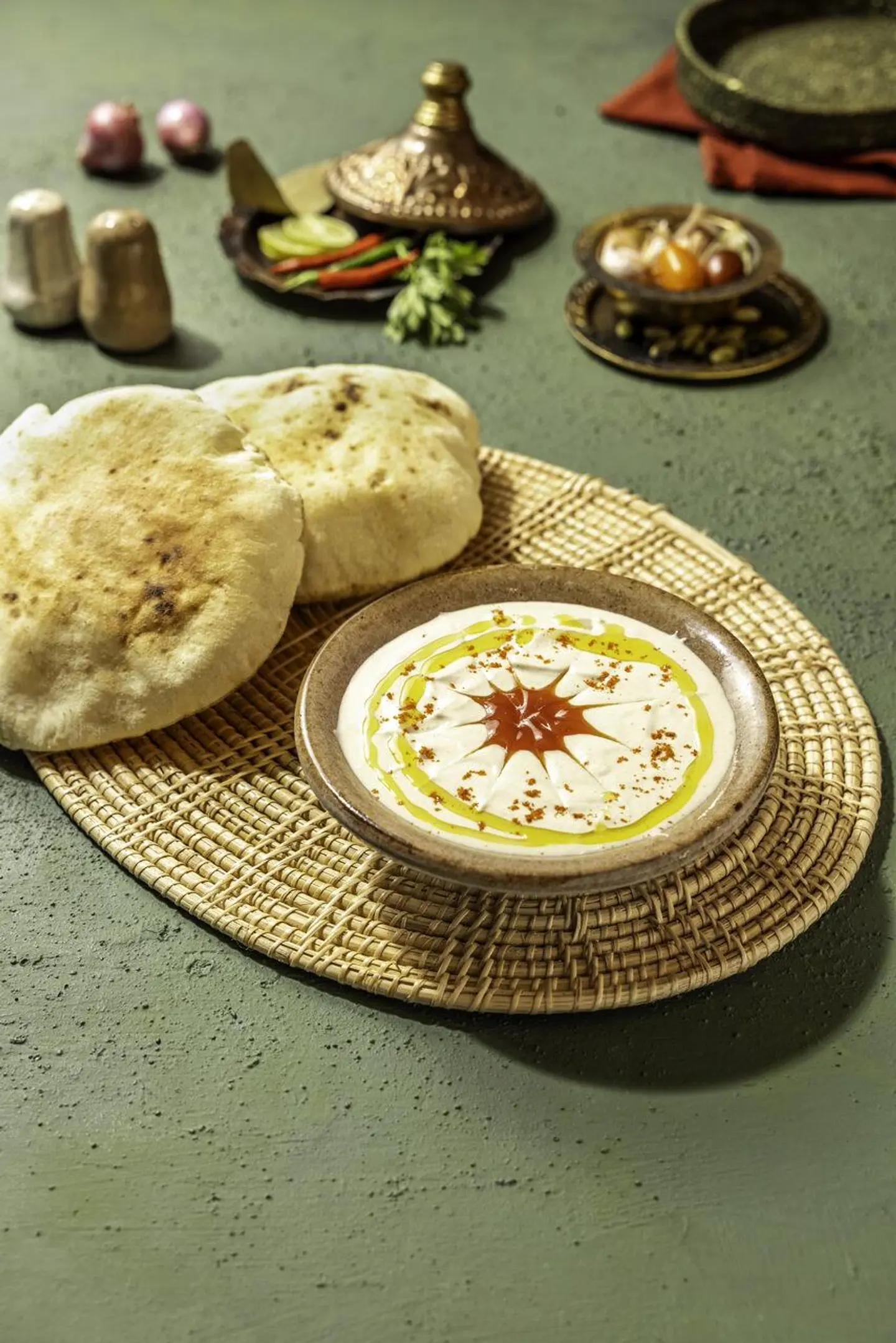 Tahini Served For Two People