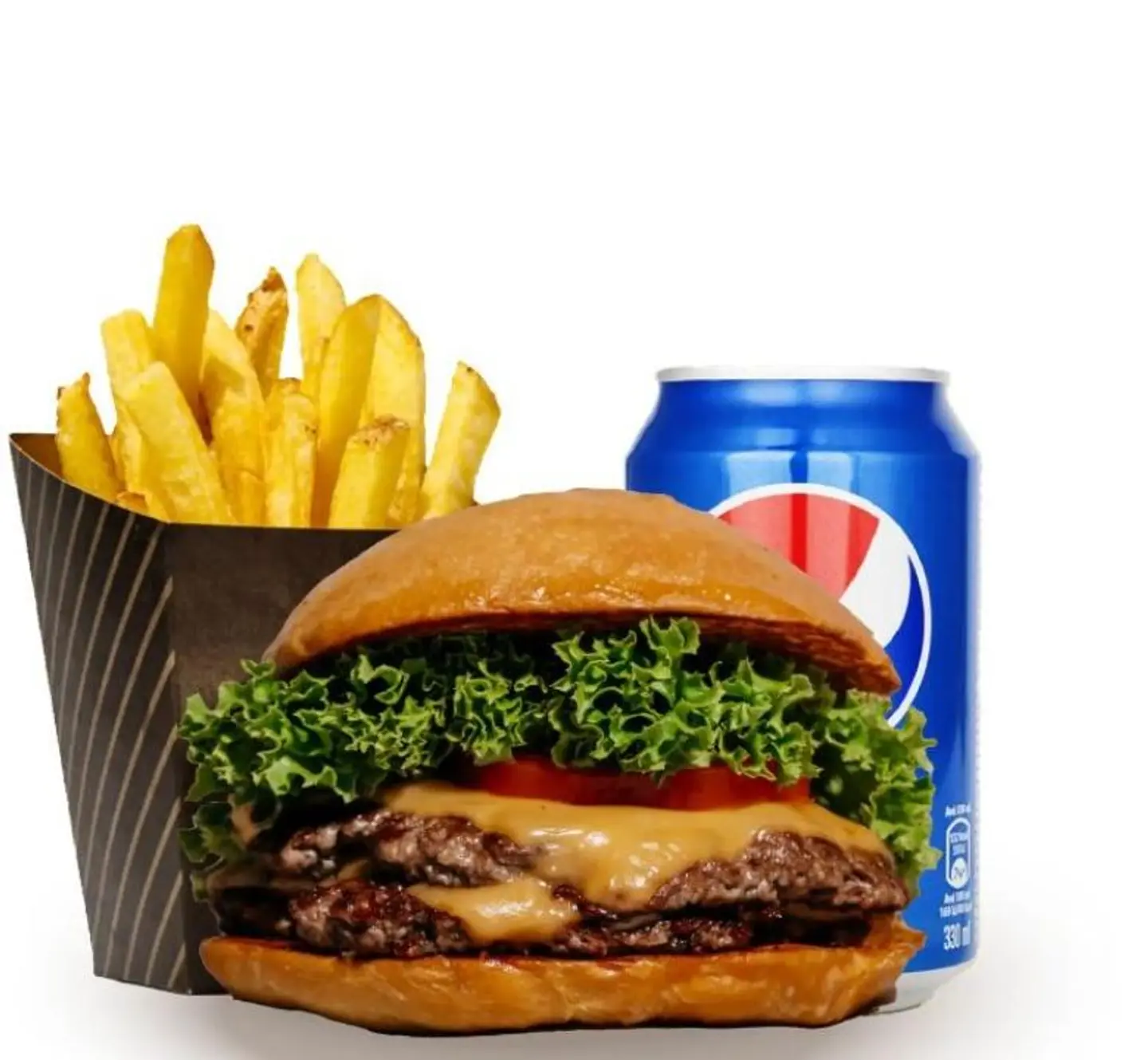 لحم برجر دبل وجبة