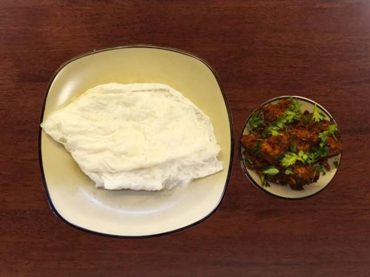 Neeru Dosa+Chicken Sukka