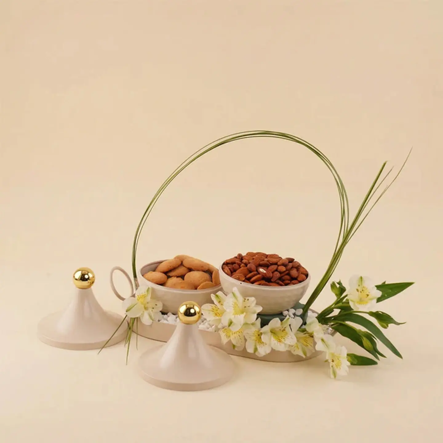 Ramadan Flower Platter Cookies & Treats