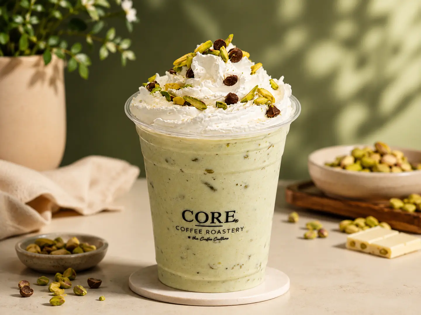 Pistachio Lux Milkshake 17 Oz