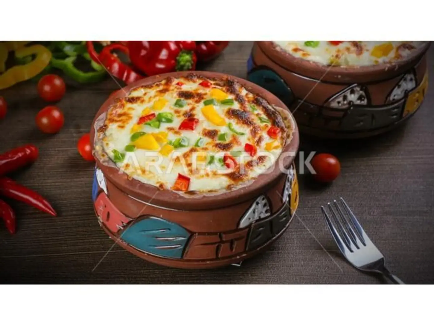 باشميل فخار لحم