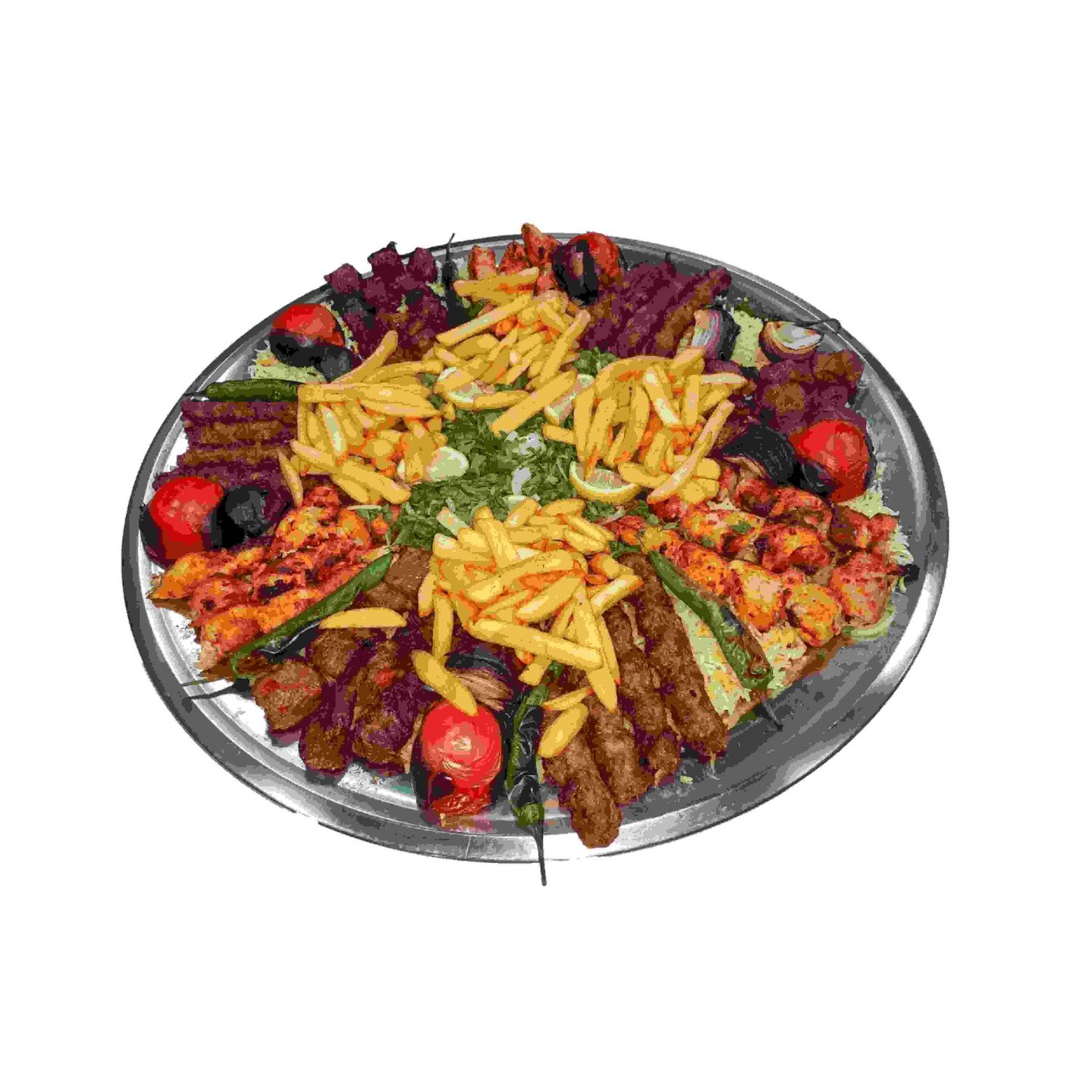 صينية مشكل مع الأرز ، كيلو ونص