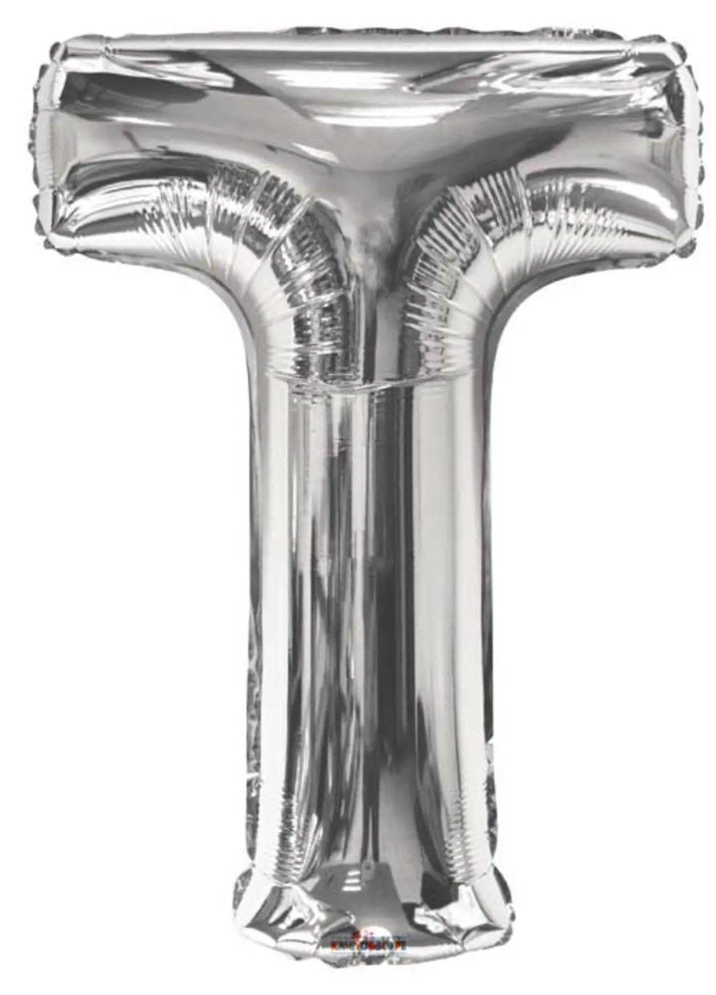 بالون هيليوم فضي تي