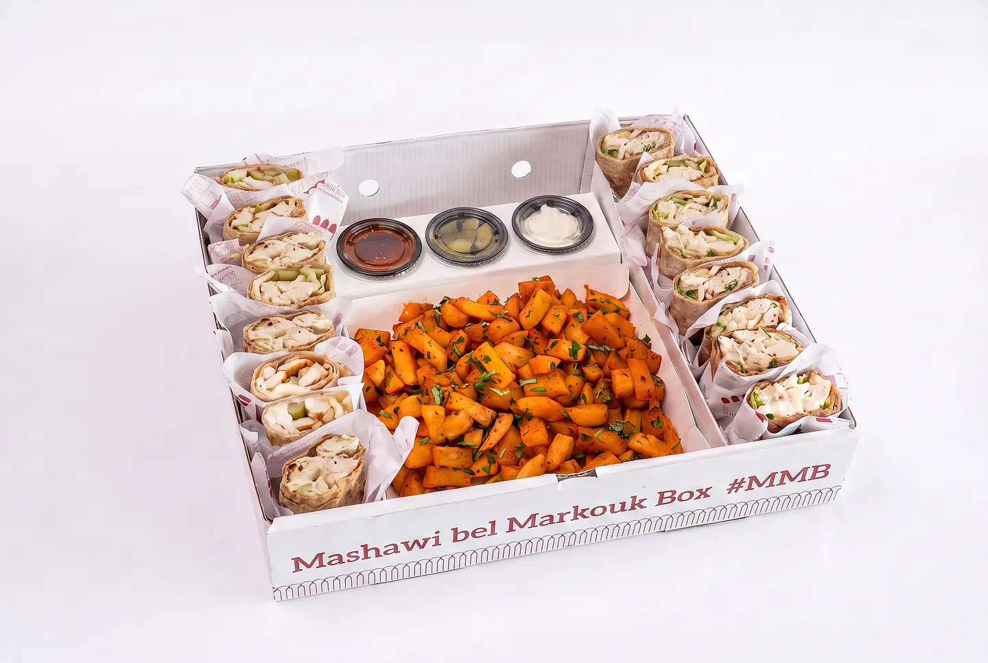 Mbm Box Chicken Mashawi Bel Markouk (Chicken) (Good For 4 P.)