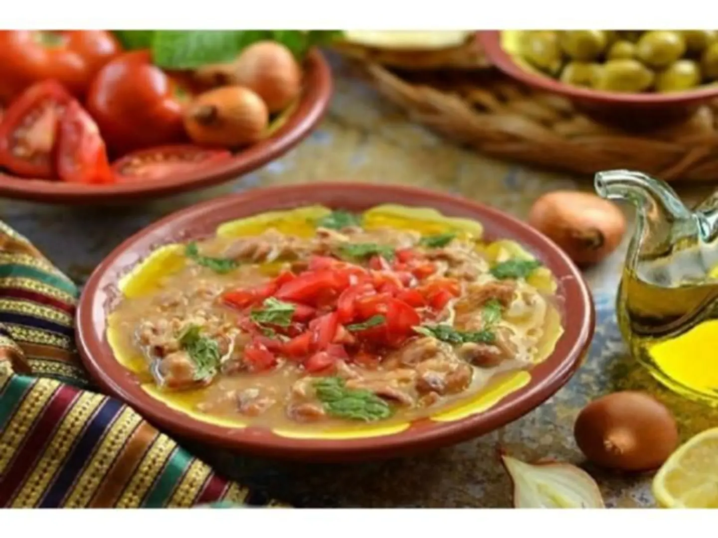 Foul With Tahini Platter