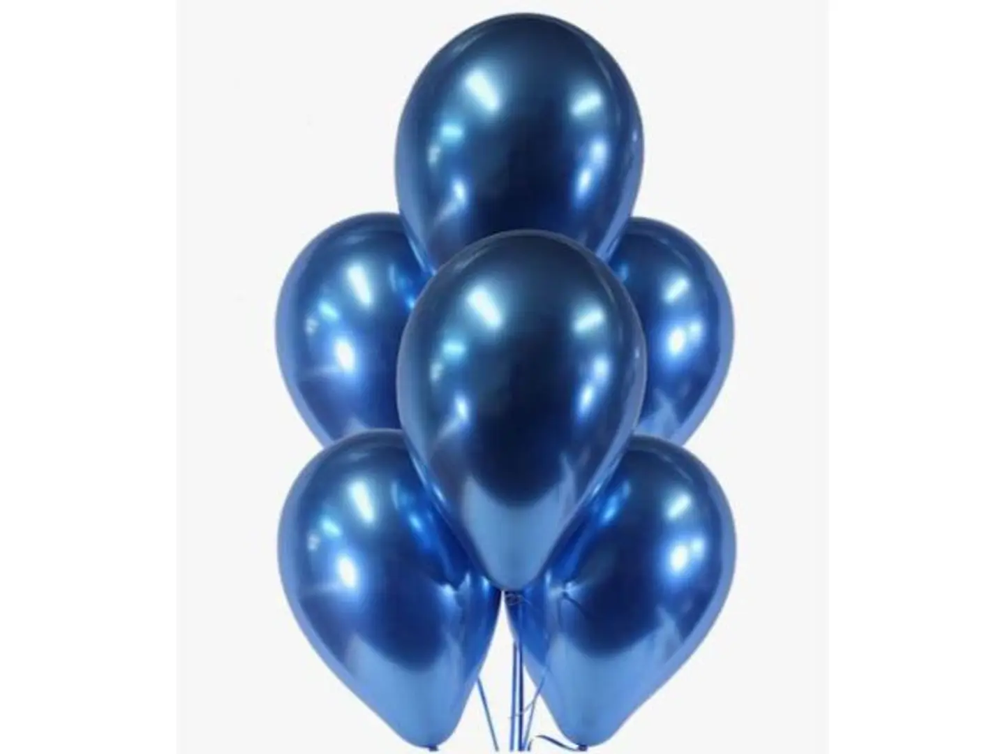 Blue Chrome Balloon Bouquet