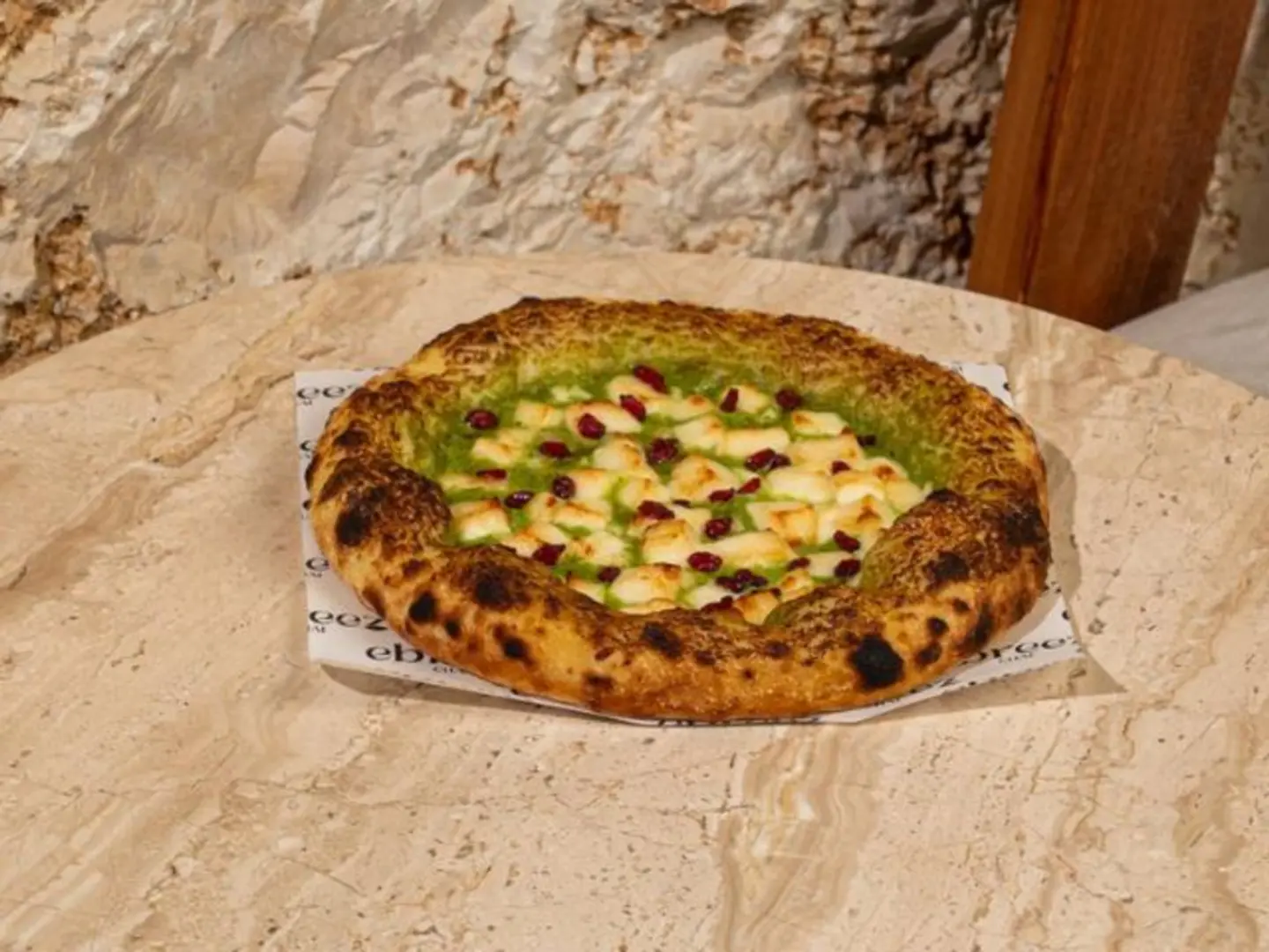 Pesto Halloumi Pizza