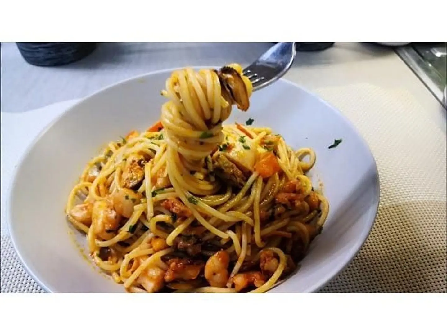 سباجتي فواكه البحر