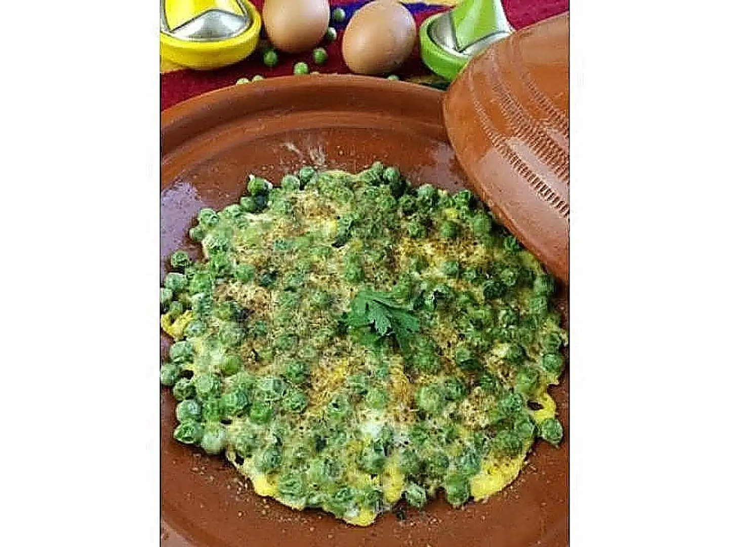 بازلاء مع جبن