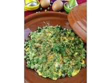 بازلاء مع جبن