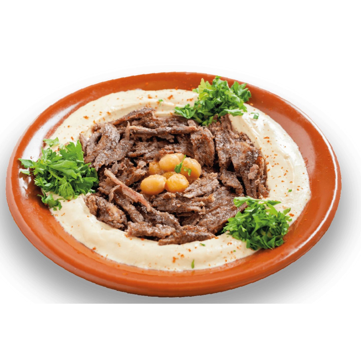 حمص مع لحم
