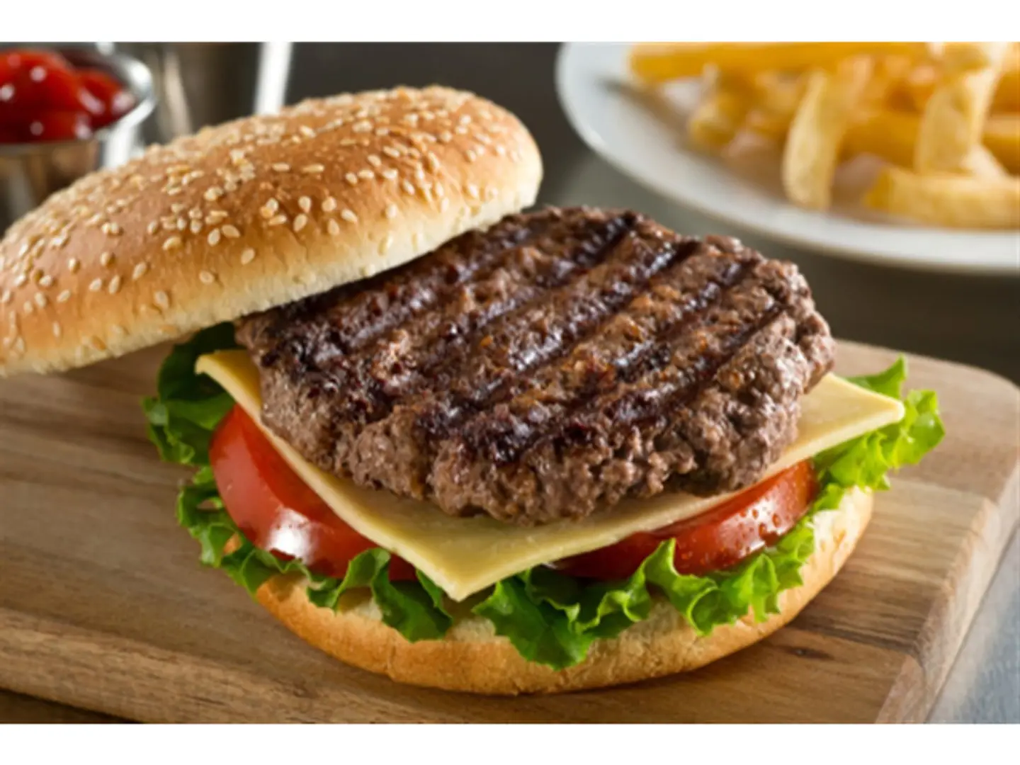 Grilled Beef Cheeseburger