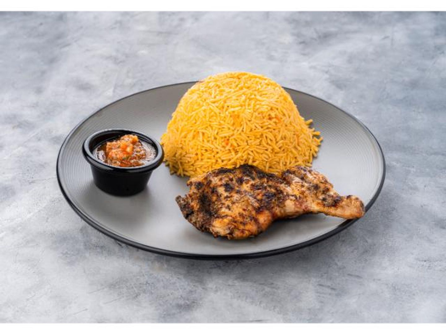 Quarter Chicken With Rice