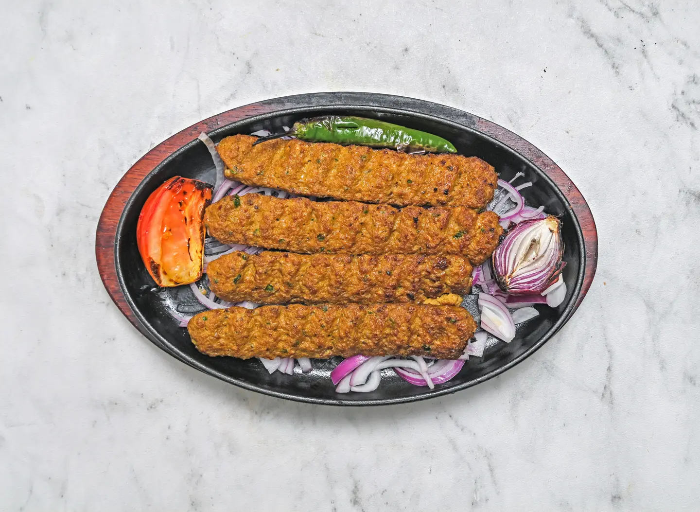 Lamb Kebab Skewer Plate