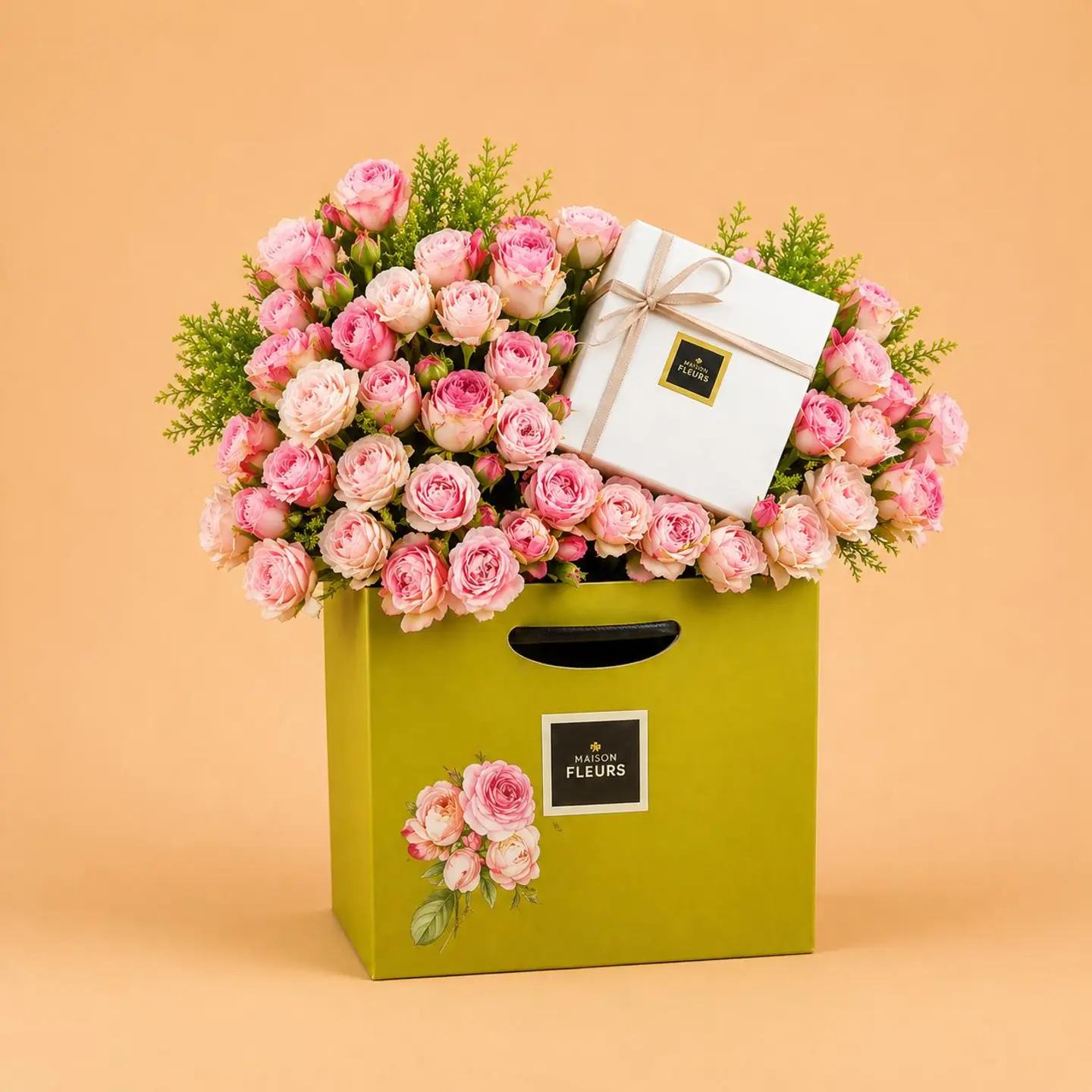 Rose Box With Patchi Chocolate