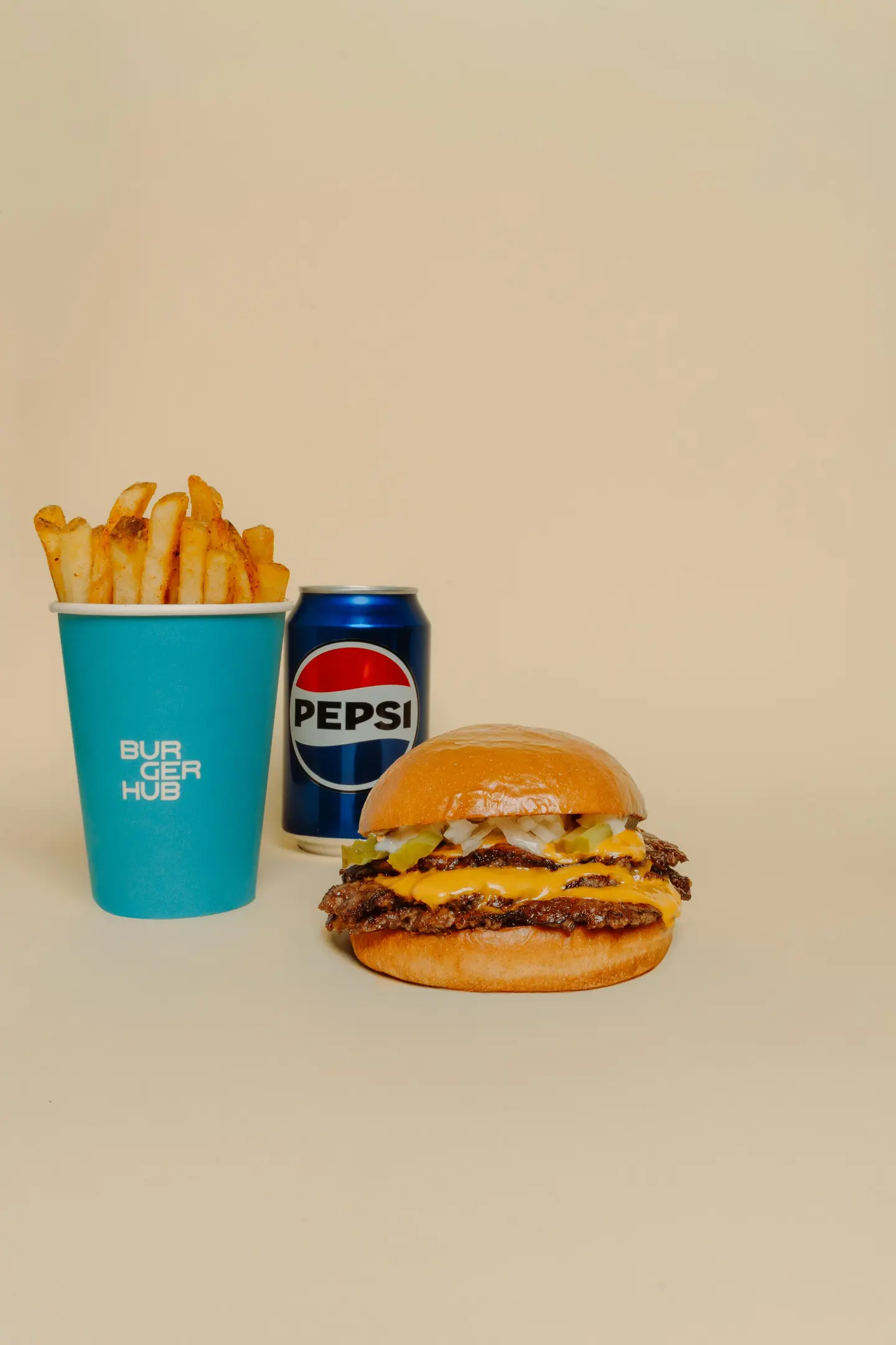 Triple Smash Burger Combo