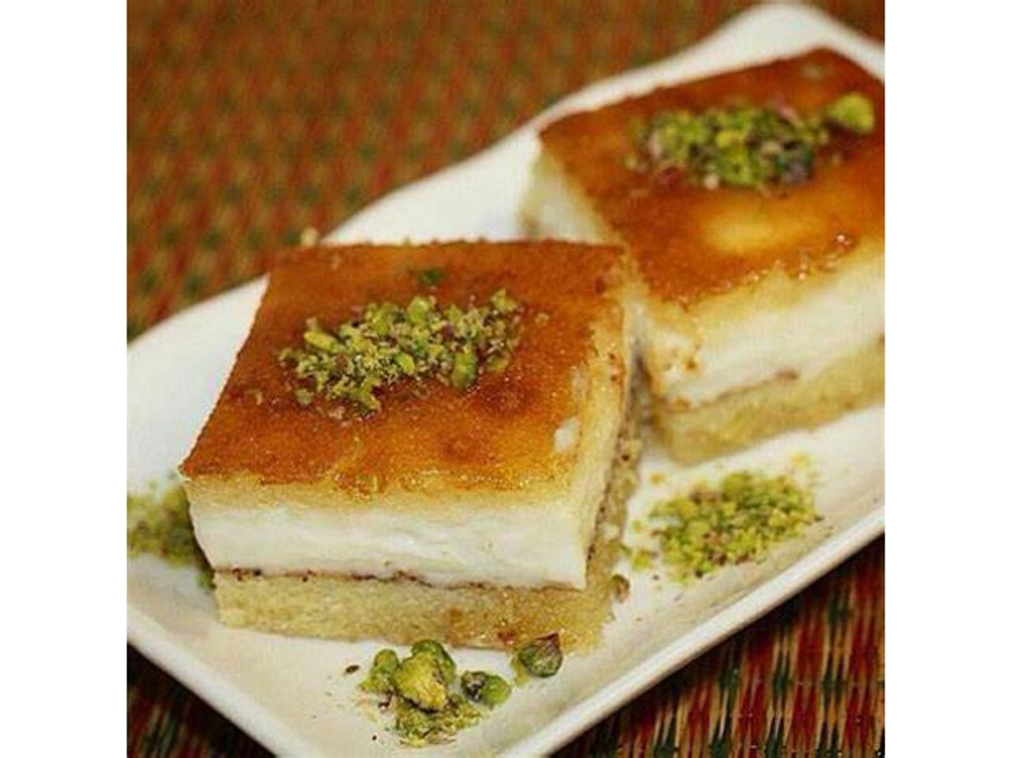 بسبوسة بالقشطة نص كيلو