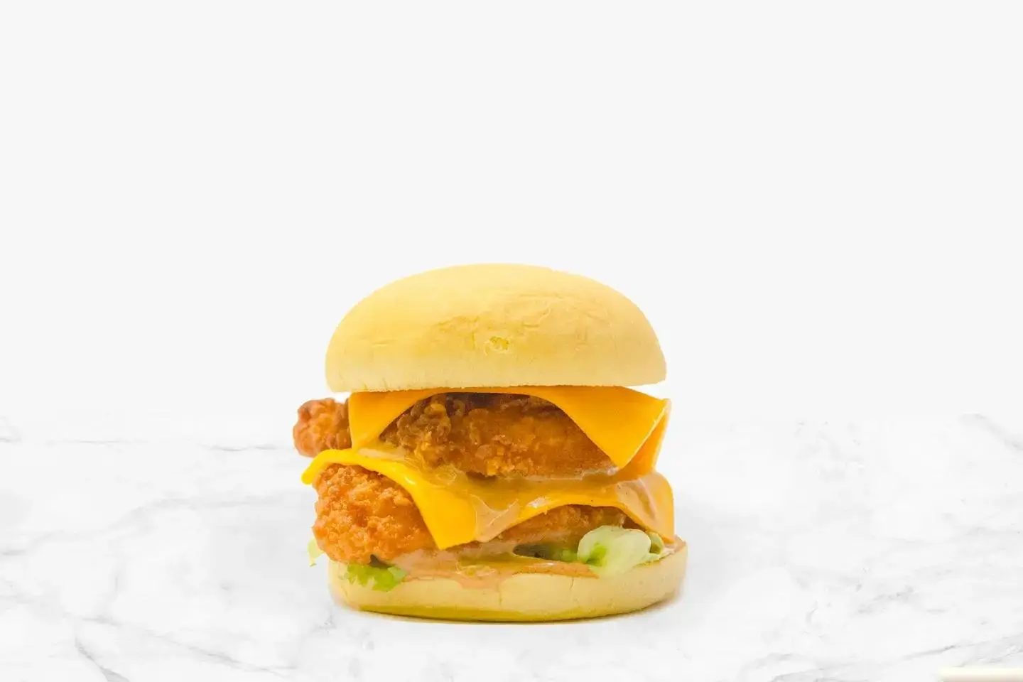 Double Fried Chicken Burger Meal