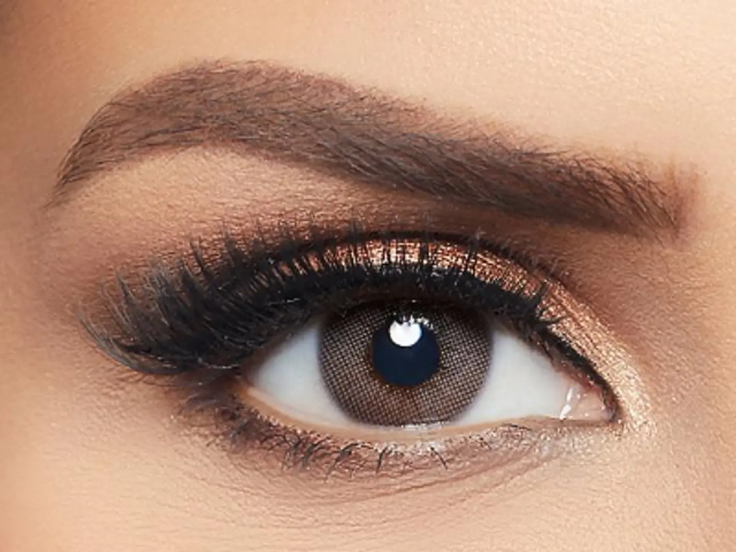 Layala Chestnut Brown Plain Colored Lenses Pack Of 2 Contact Lens Replacement 3 Months