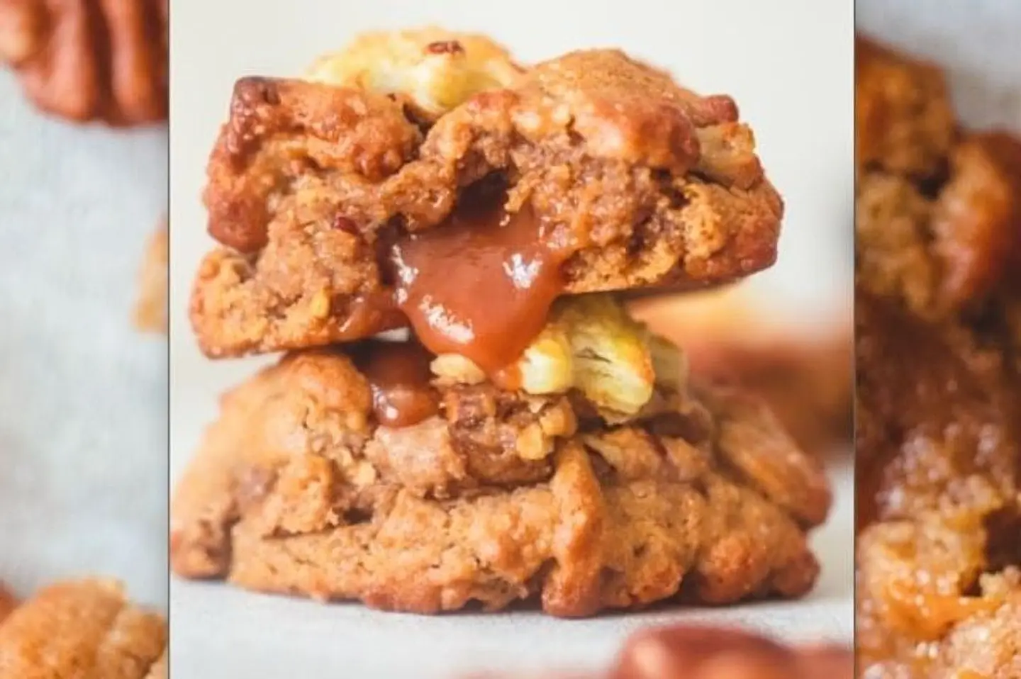 Caramel Pecan Cookies