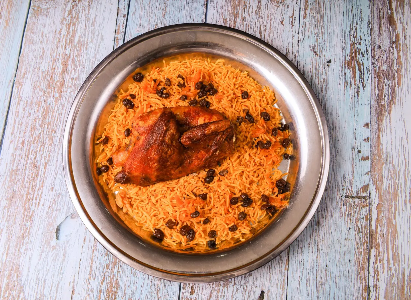 Half Grilled Chicken With Rice