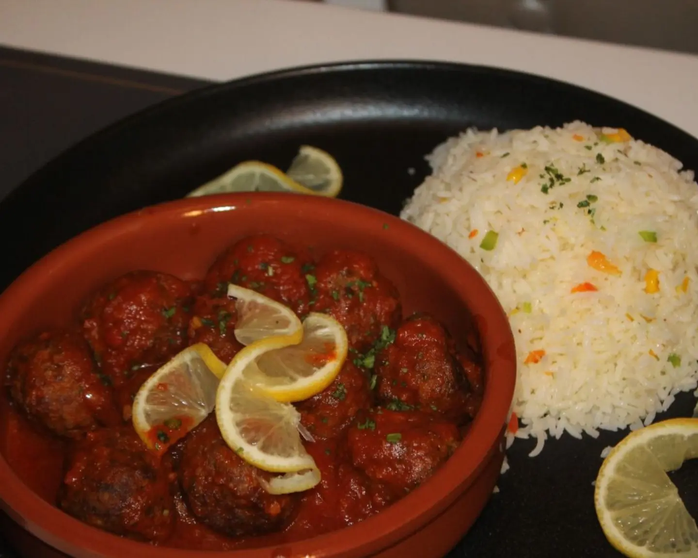 Kofta With Red Sauce