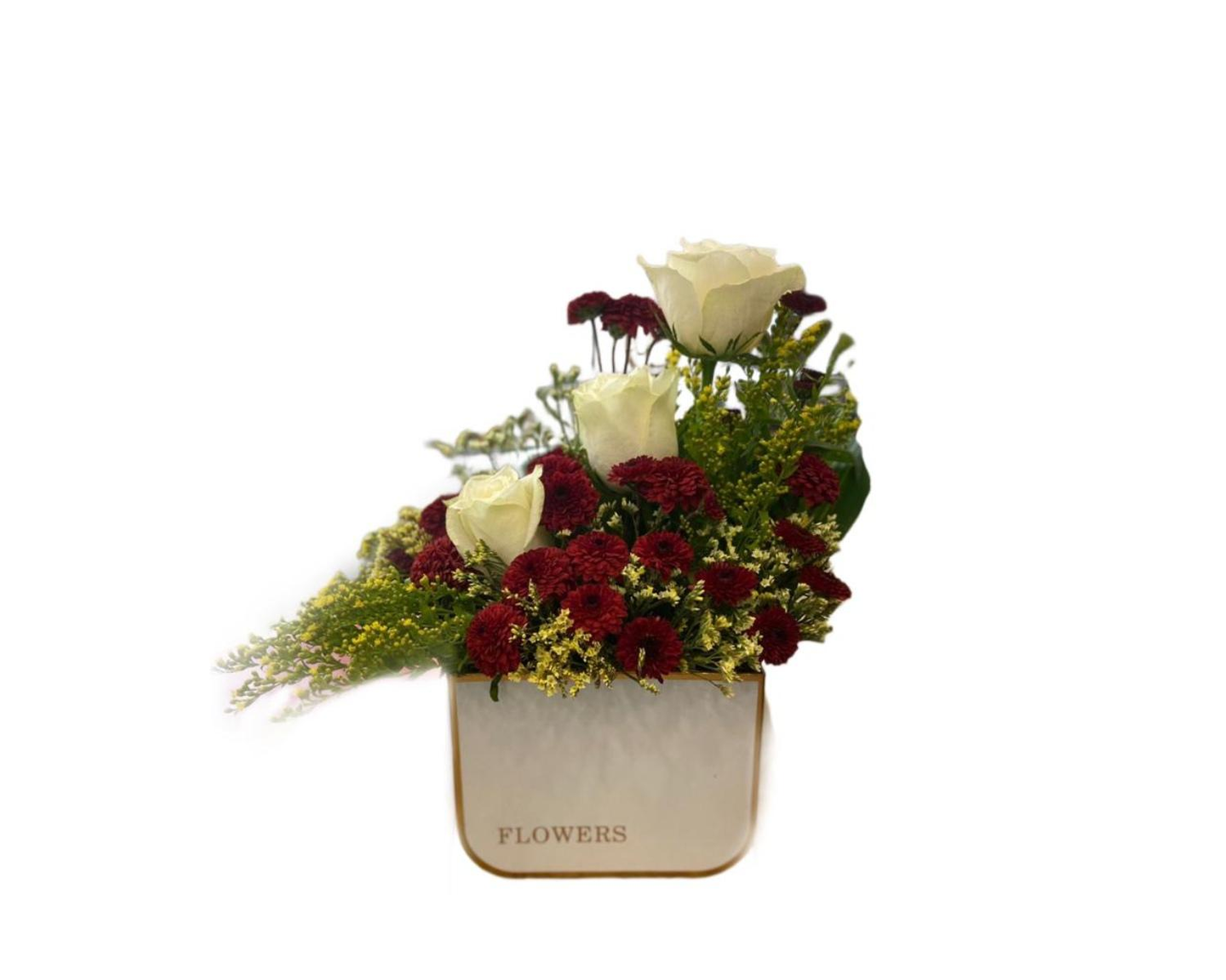 Box Of Roses And Chrysanthemum