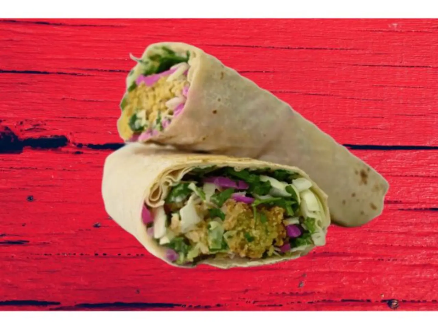 سندويش فلافل مع الحمص بالخبز الصاج