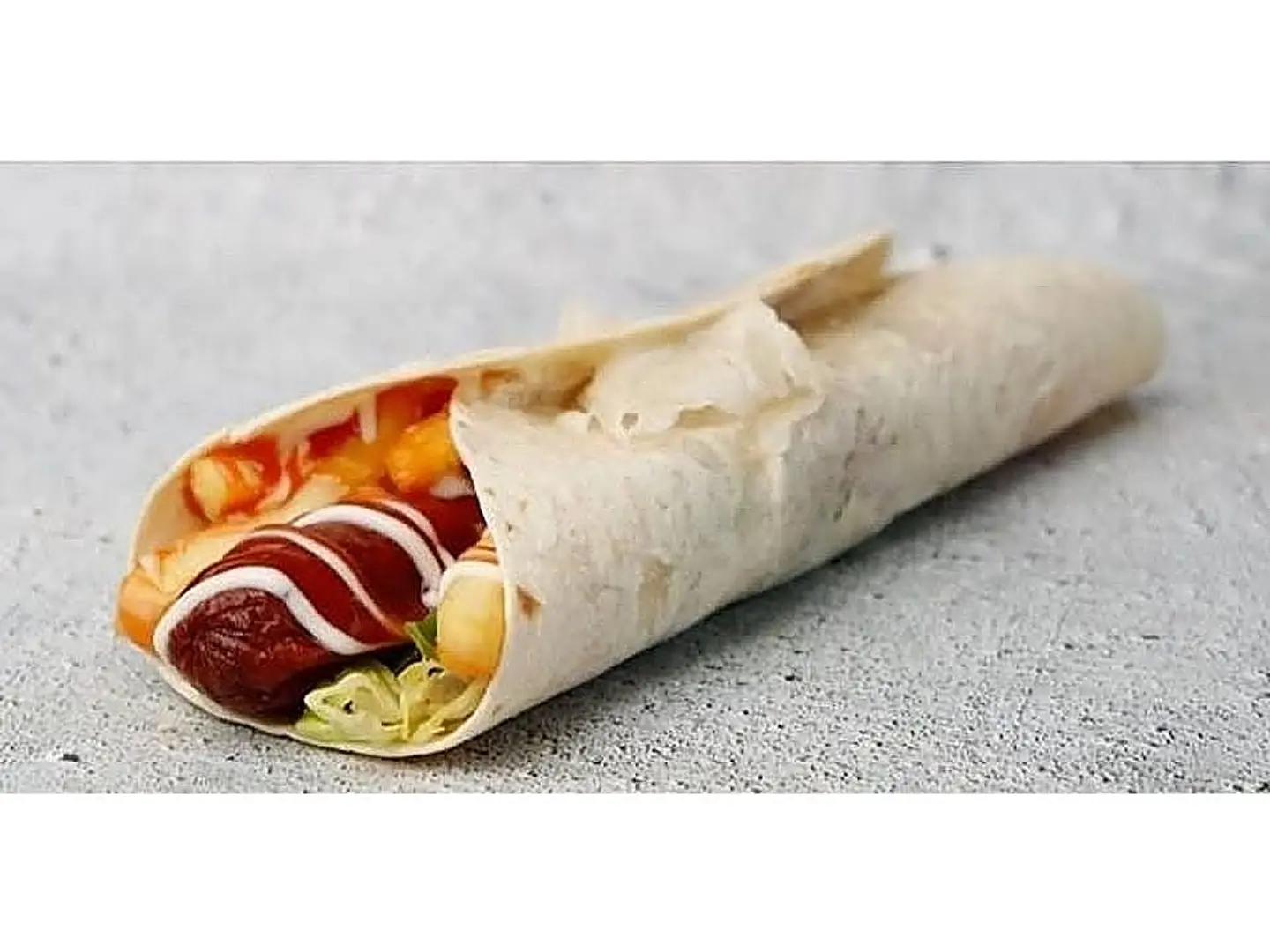 Hot Dog Tortilla With Cheese