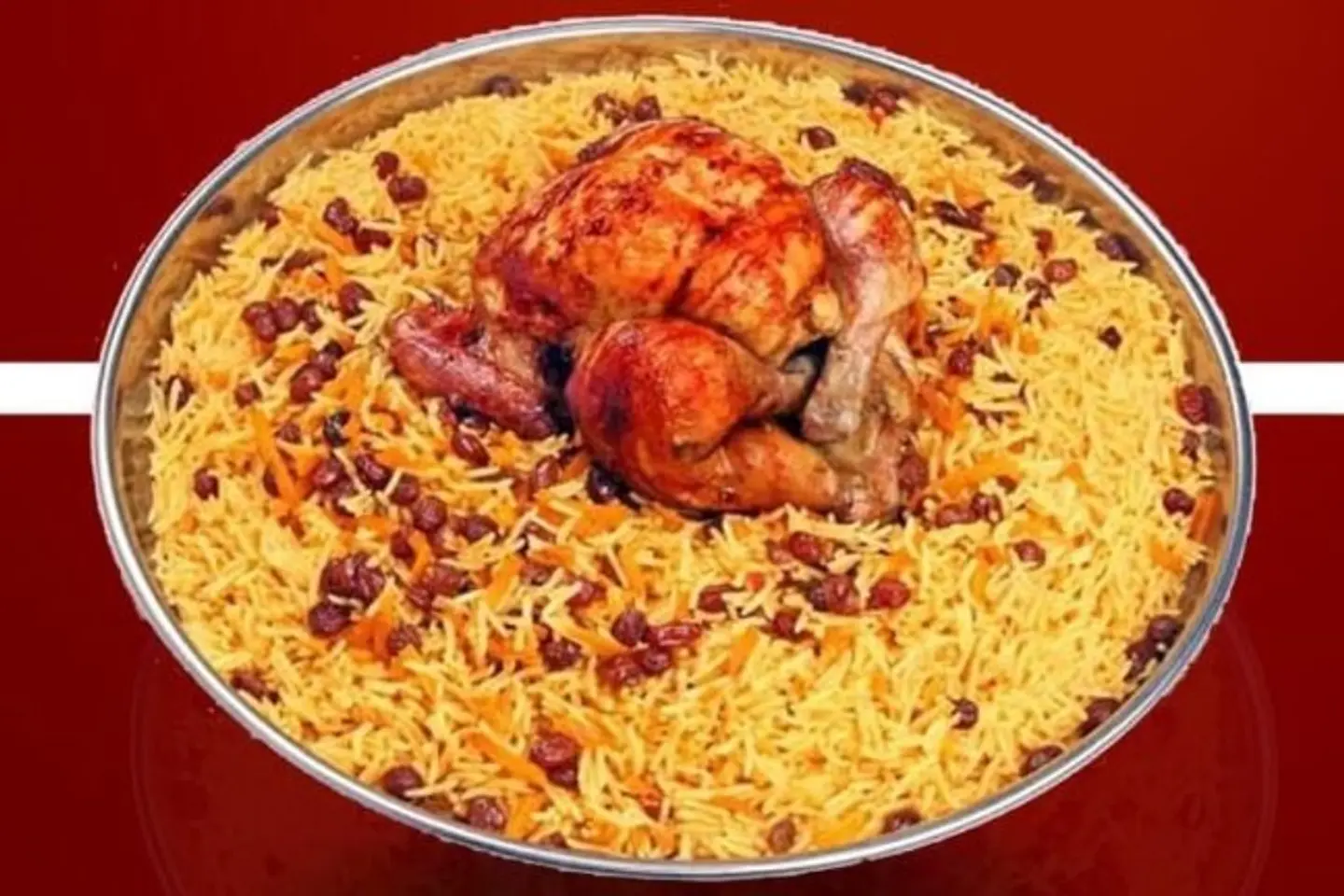 Whole Smoked Grill Chicken With Rice