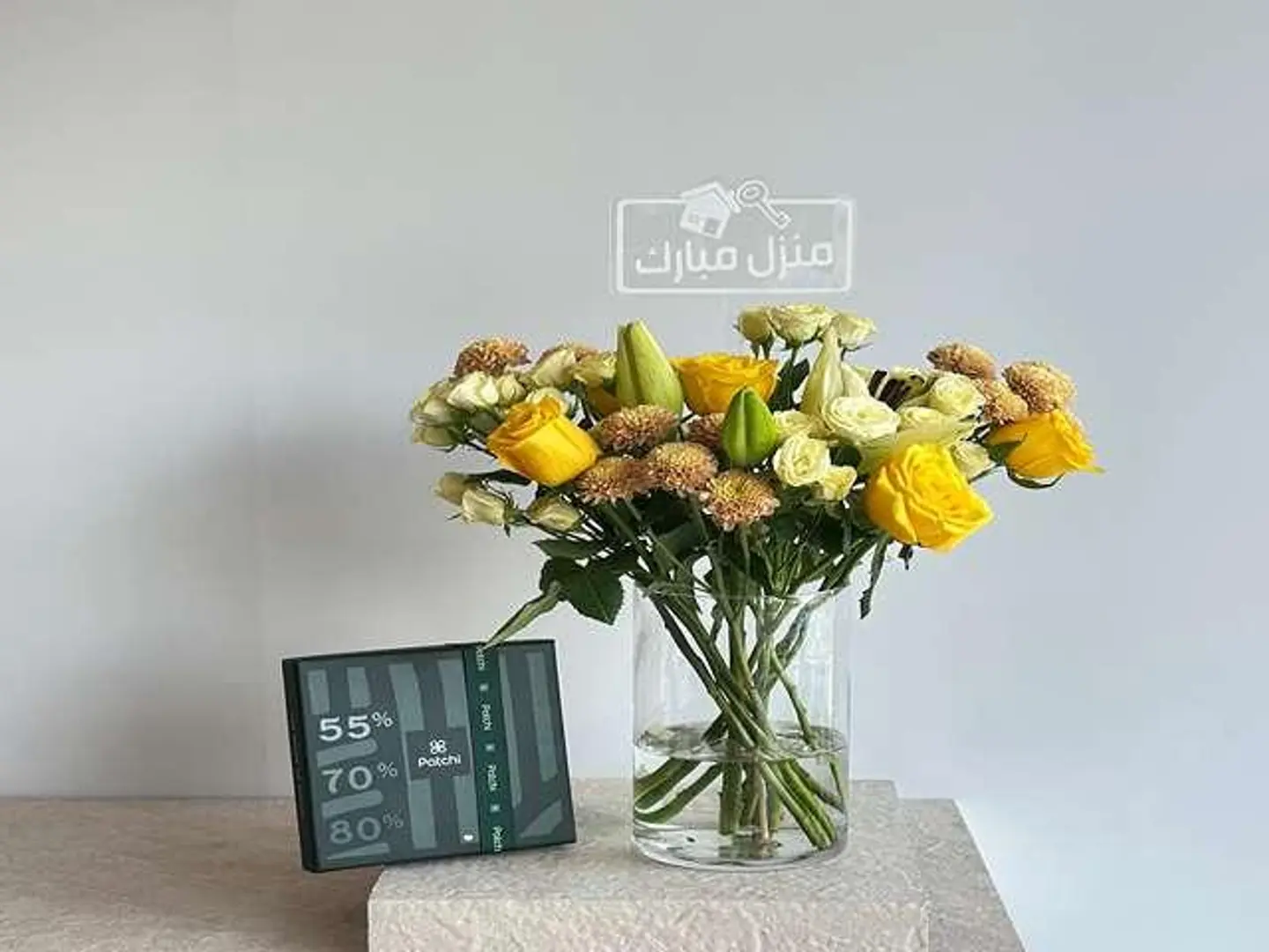 تنسيق وردي فاخر مع شوكولاتة