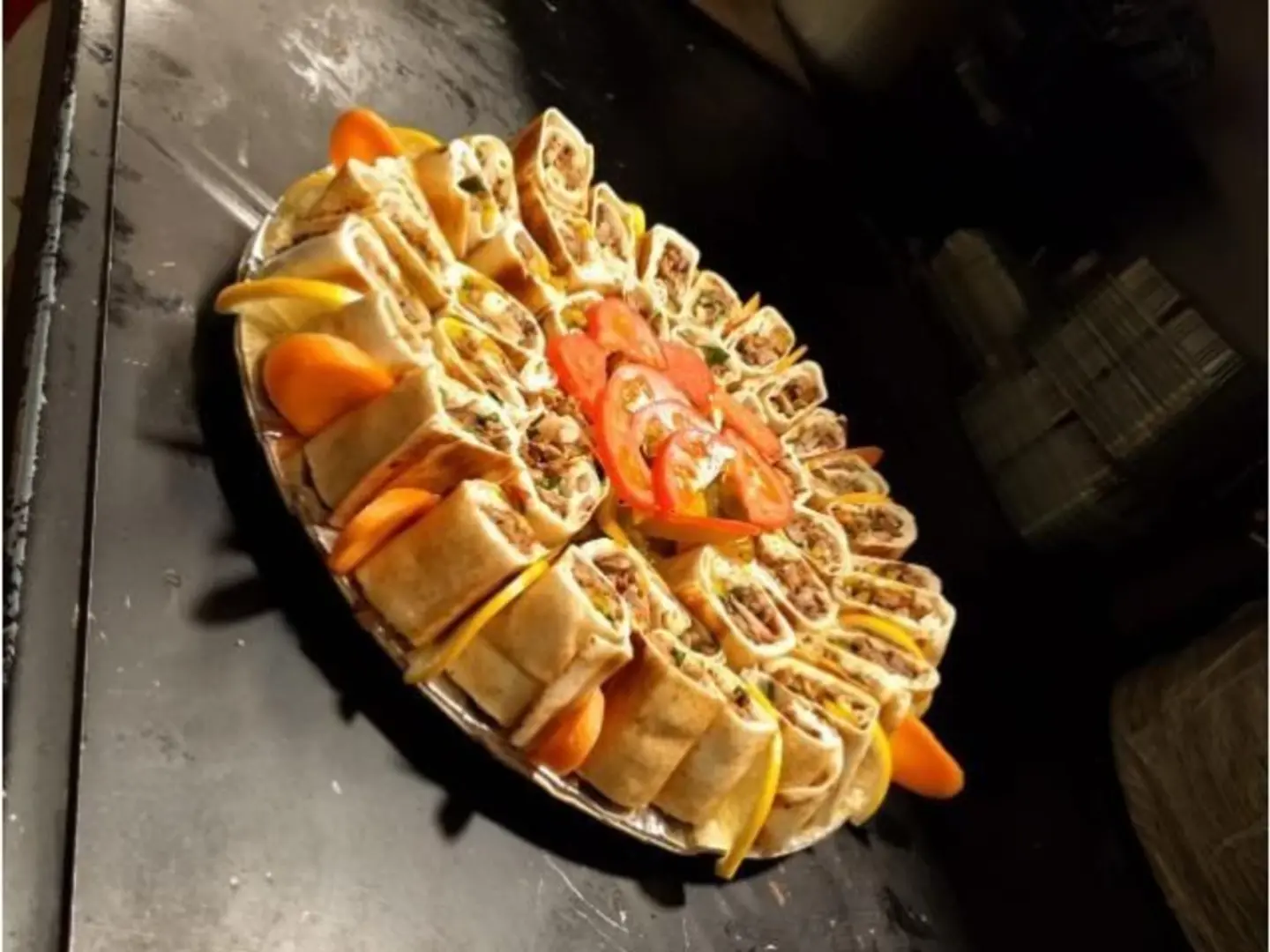 صحن شاورما شاميا صغير