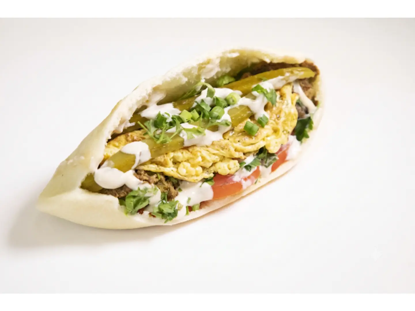 Falafel With Egg Sandwich
