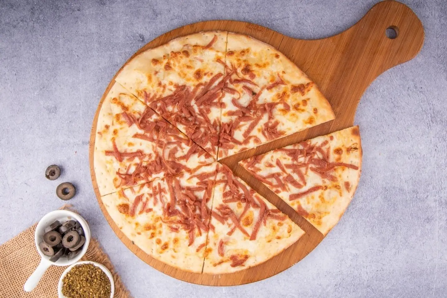 Mozzarella Cheese Manakish With Mortadella