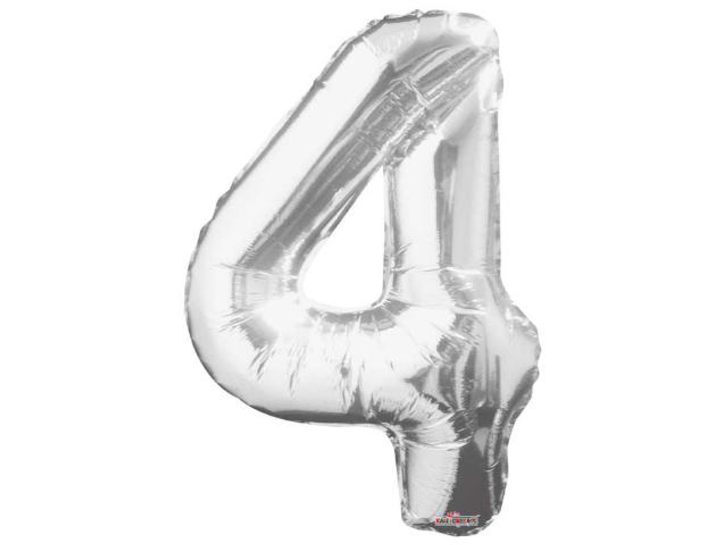 Silver 4 Helium Balloon
