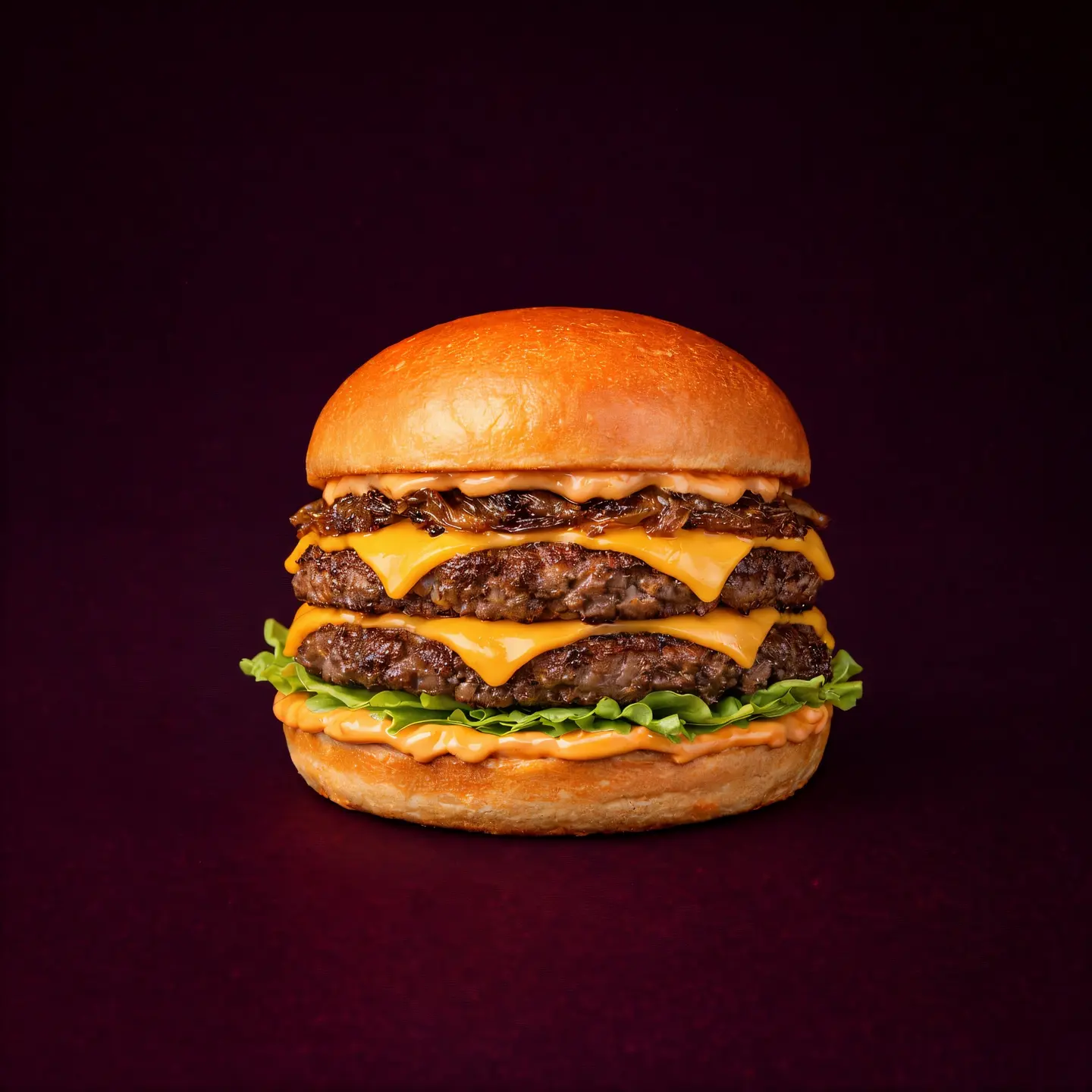 دبل برجر لحم انجوس