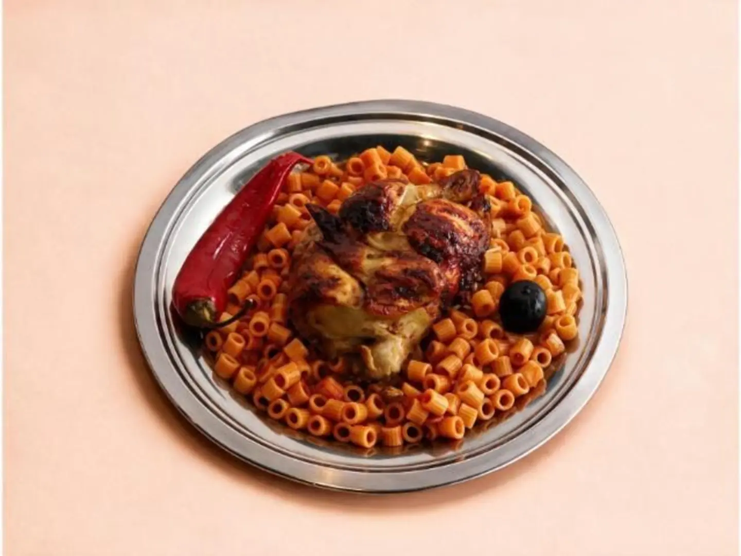 Hajeer Pasta With Whole Chicken