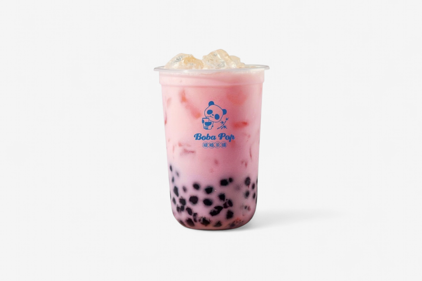 Strawberry Boba Milk Tea