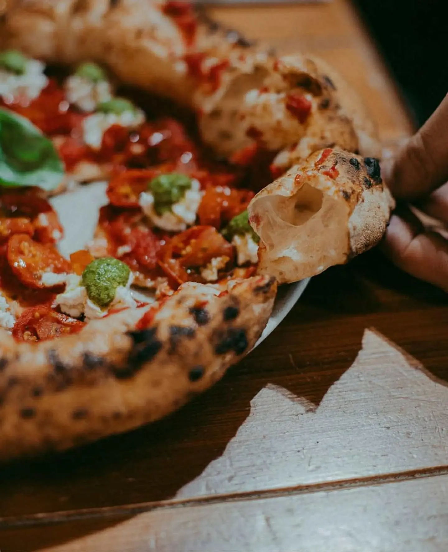 بيتزا بوراتا - وسط