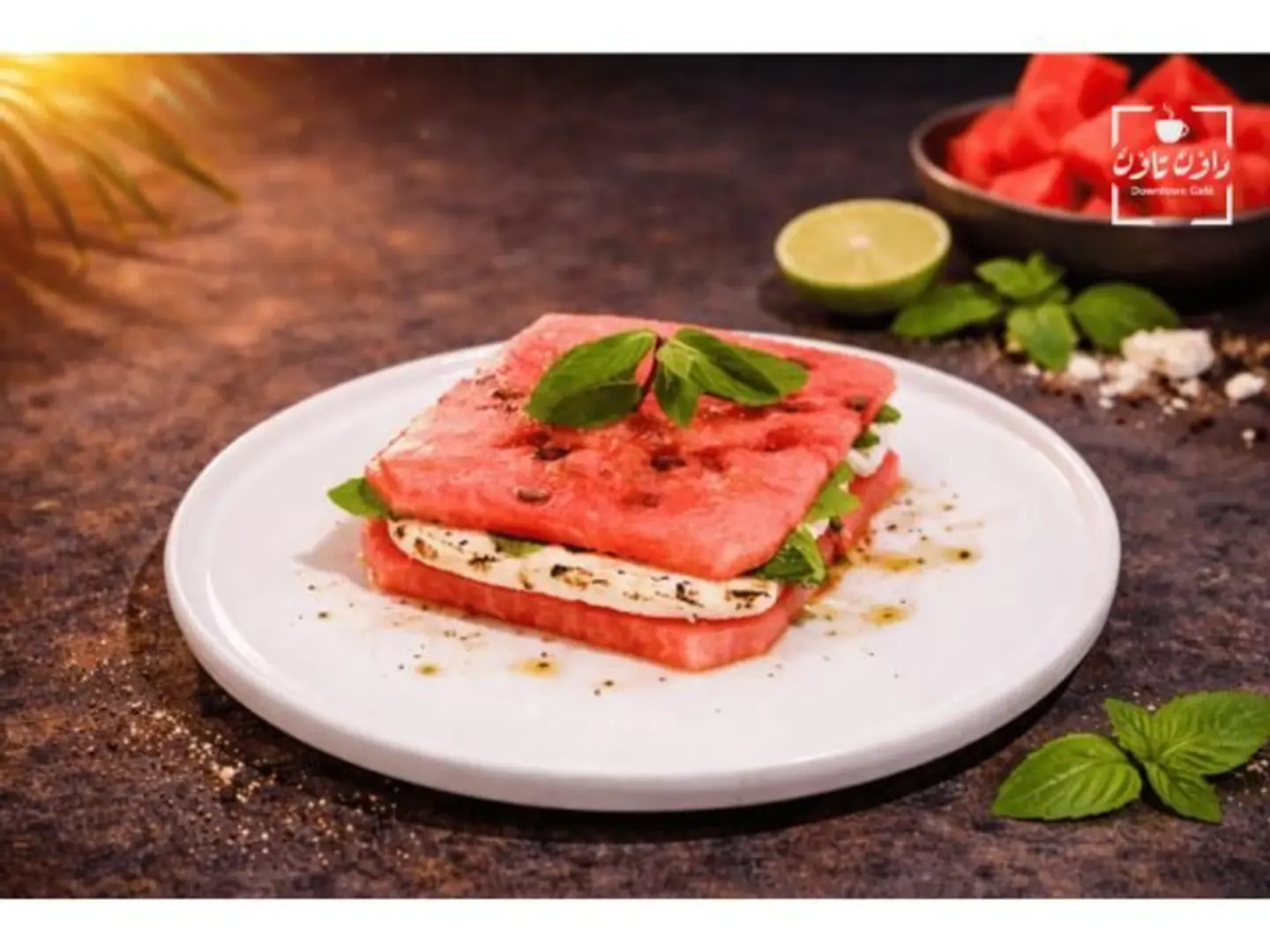 Halloumi With Watermelon