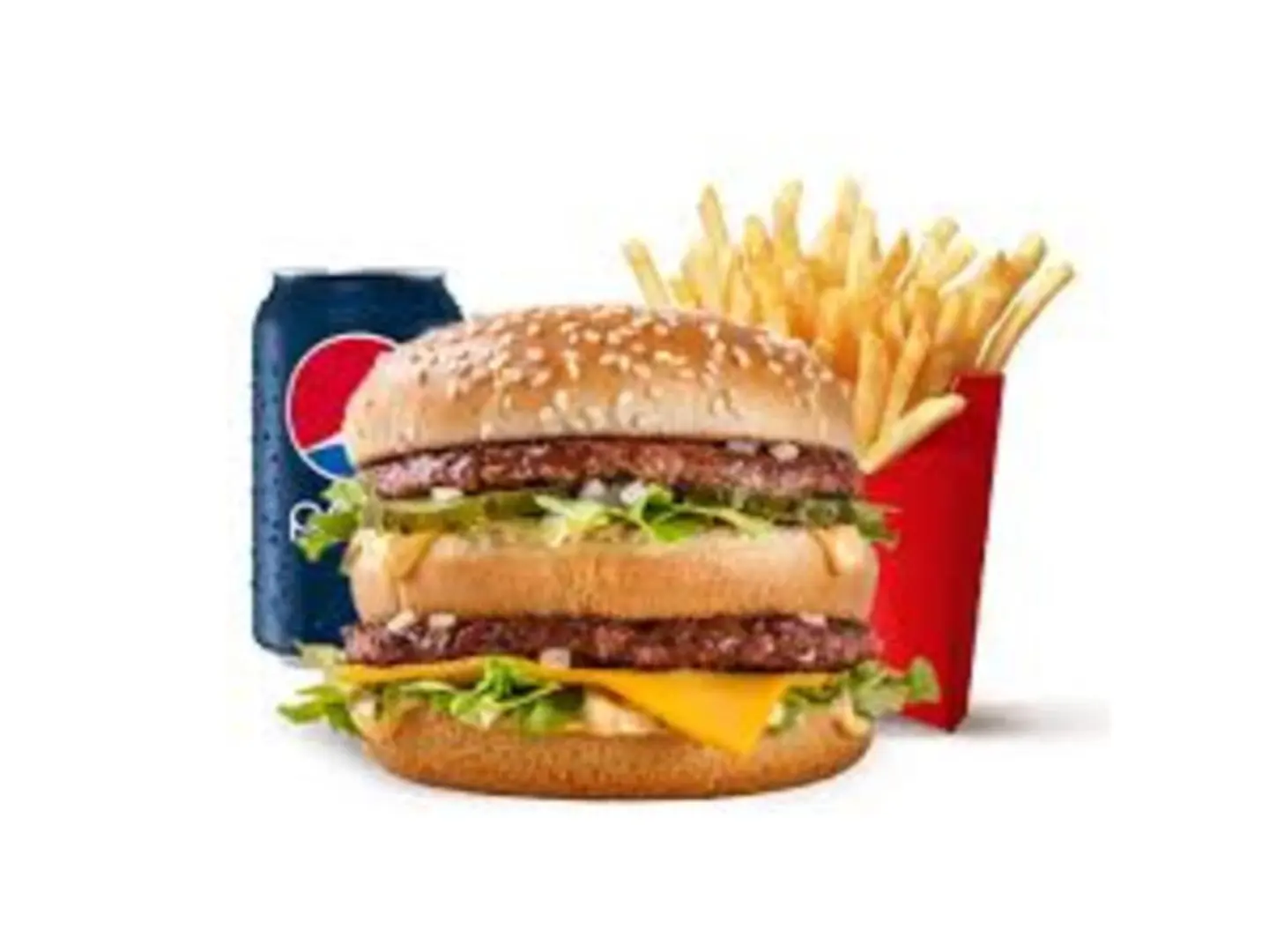 Double Beef Burger Meal - Spicy