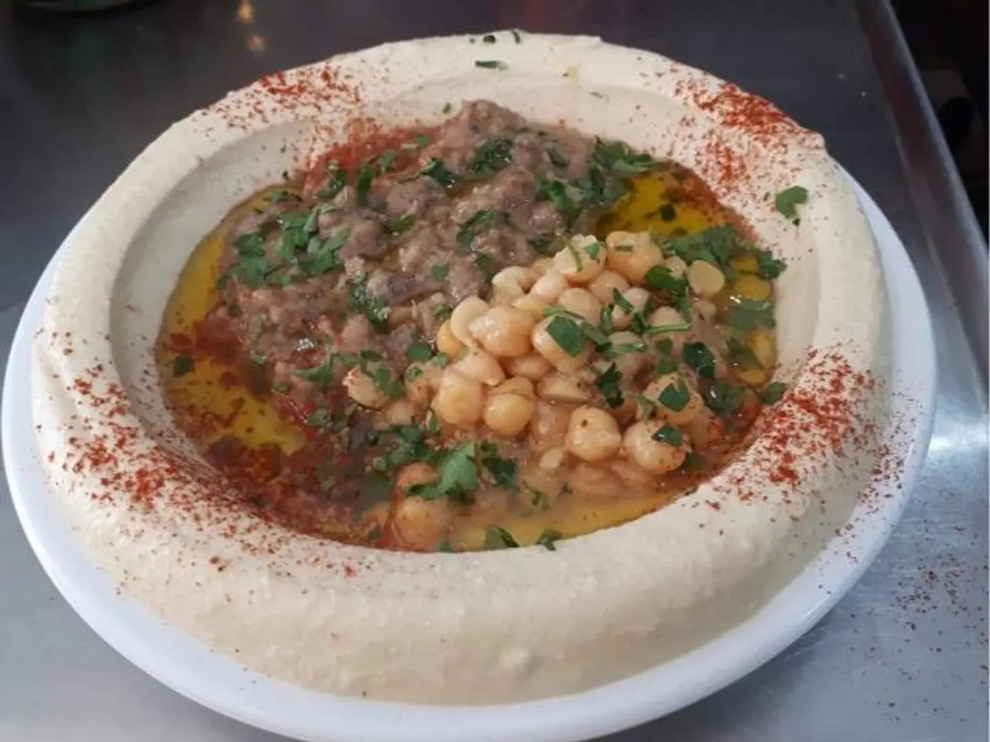 Fava Beans With Hummus Box