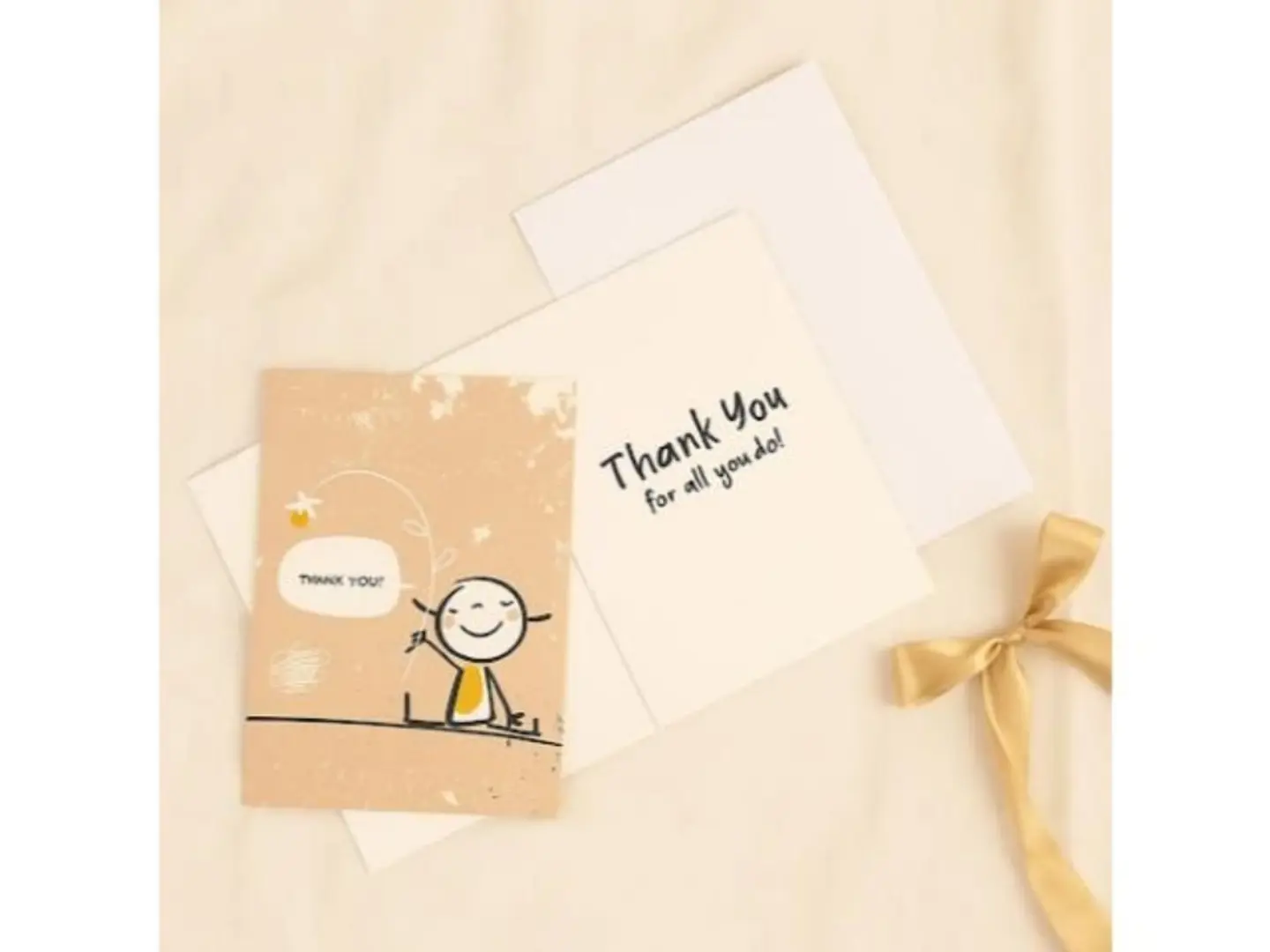 Elegant Thank You Greeting Card Simple Message Of Gratitude For Him Or Her