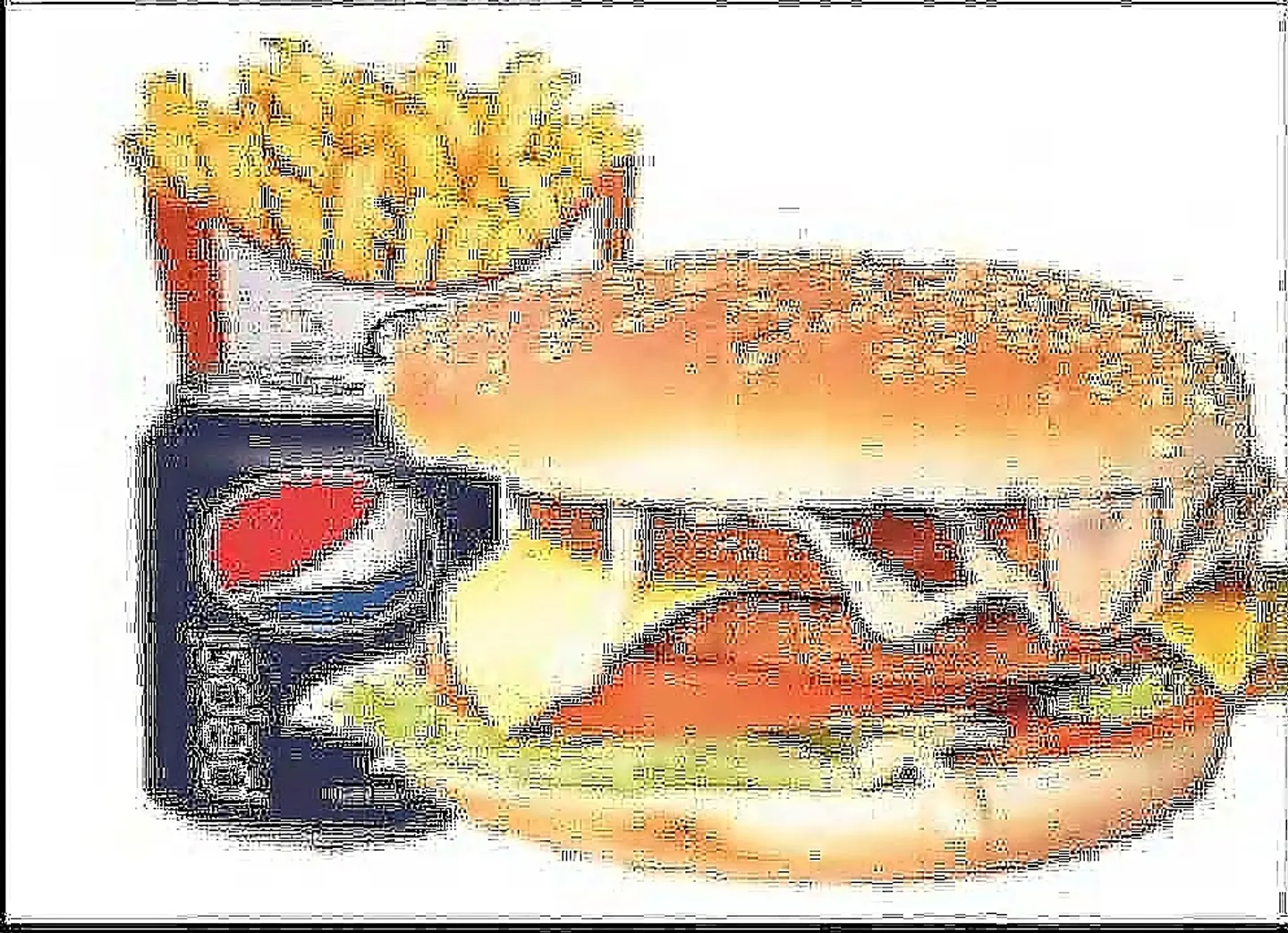 وجبة دبل برغر زنجر