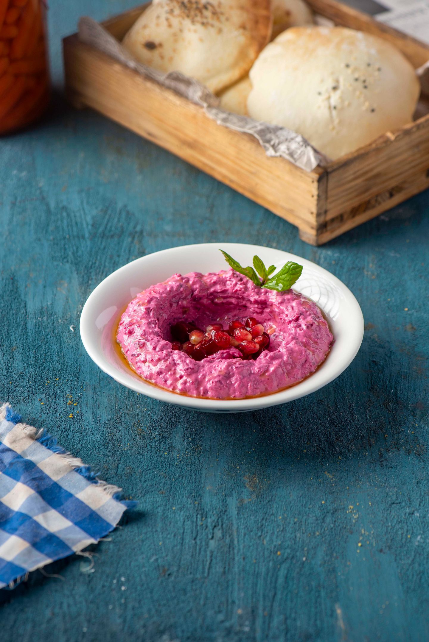 Beet With Hummus
